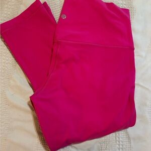 Lululemon Align High Rise Capri leggings size 12 Hot pink